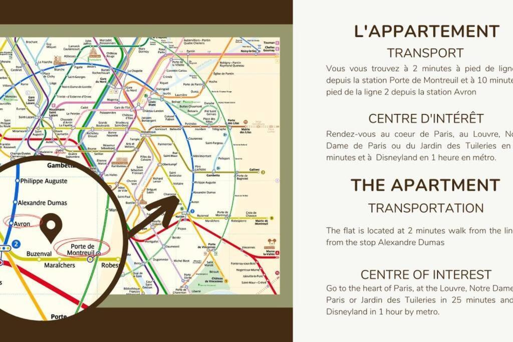 42.appart 6pers#2bedroom #pere Lachaise #nation Parijs